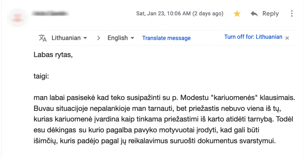 Kliento atsiliepimas 3